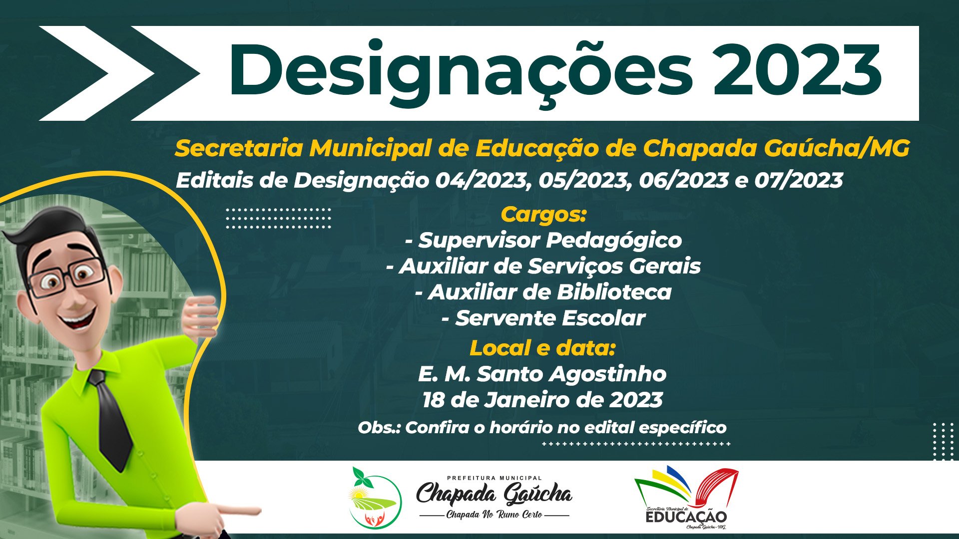 Editais de Designação 2023 04, 05, 06 e 07 Editais de Designação 2023 04, 05, 06 e 07